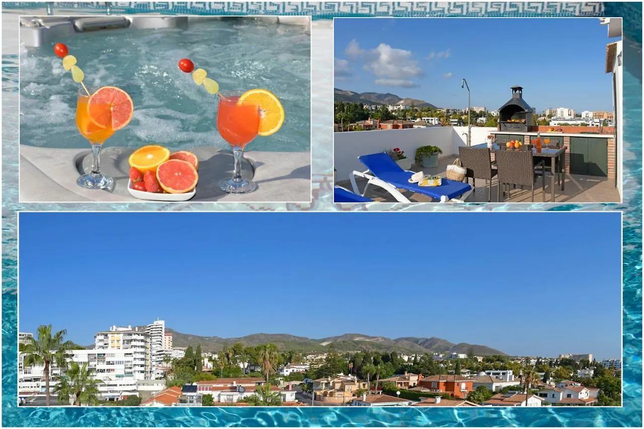 Isla De Benalmadena 1, Jacuzzi, 80M From The Sea, Ac, Bbq, Private Parking, Big Terrace Apartment